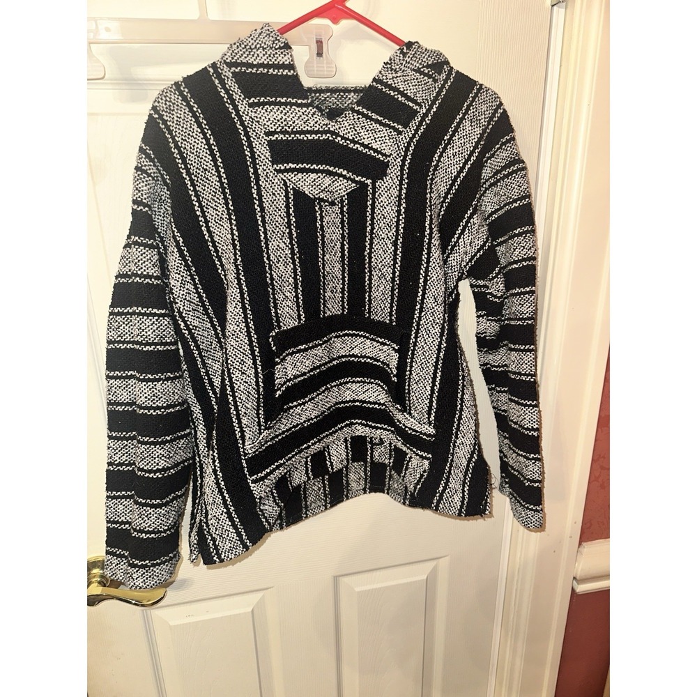 Franks Men's Baja Hood Black And Silver Size Medium